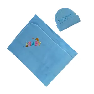 پتو نوزادی طرح baby سایز 70*75