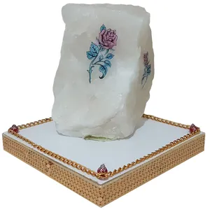 آباژور رومیزی  سنگ نمک مدل S-2013