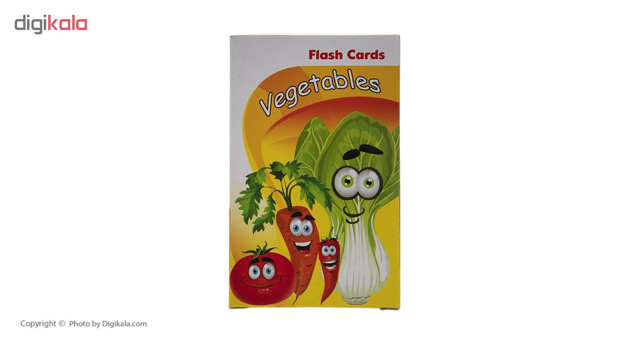 فلش کارت آموزش سبزیجات به زبان انگلیسی نشر زبان پژوه