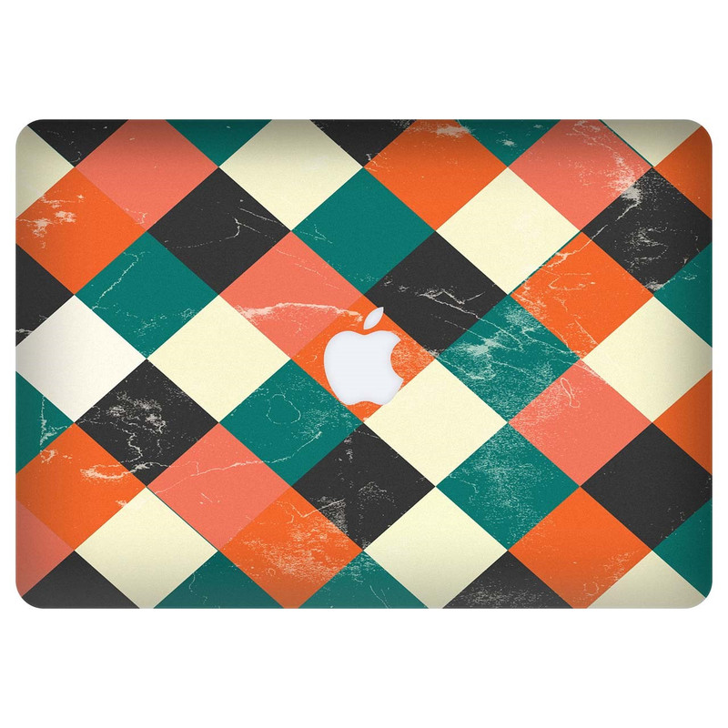 برچسب تزئینی ونسونی مدل Vintage Square Pattern مناسب برای مک بوک پرو 13 اینچی