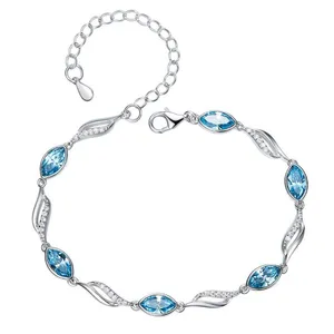 دستبند نقره زنانه GN5650 با سنگ سواروسکی