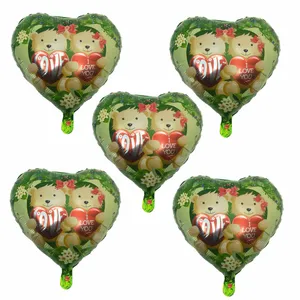 بادکنک فویلی طرح Lovely bear کد 205 بسته 5 عددی