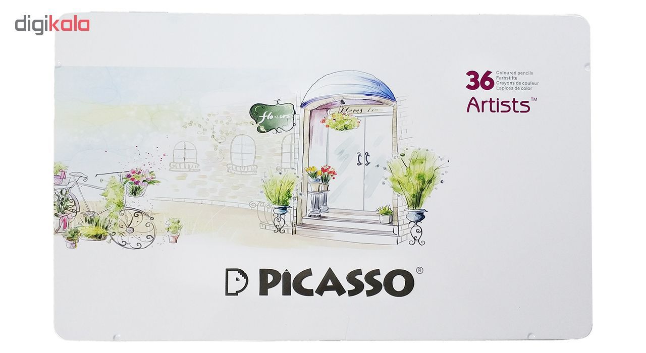 مداد رنگی 36 رنگ پیکاسو مدل Artist-Florist
