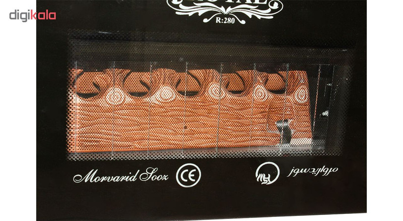 بخاری گازی مروارید سوز طرح شومینه مدل 25000