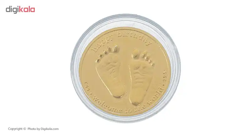 طلا گرمی 24 عیار طرح تولد کد 01