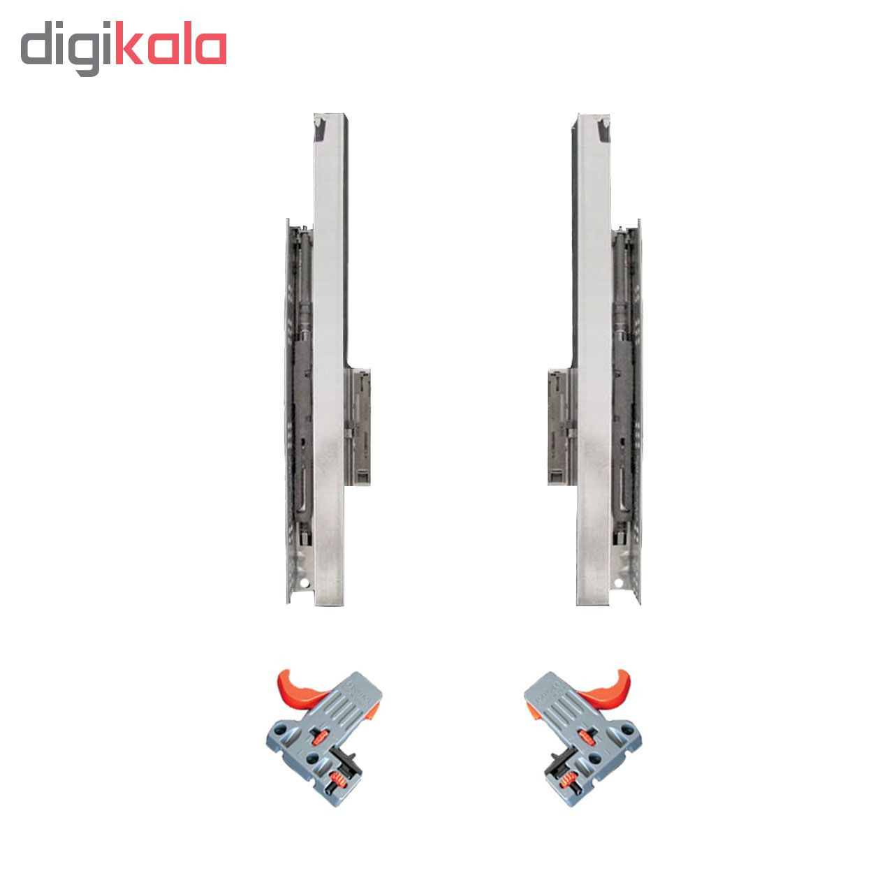 ریل کشو فشاری-آرام بند صامت مدل Smart Slide AF50 سایز 50 سانتیمتری بسته 2 عددی