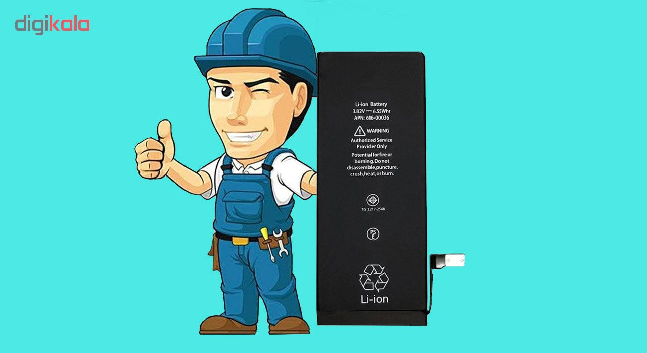 باتري موبايل مدل BTR ظرفیت 1810 میلی آمپر ساعت مناسب براي گوشي موبايل اپل iPhone 6 ( قیمت عمده )