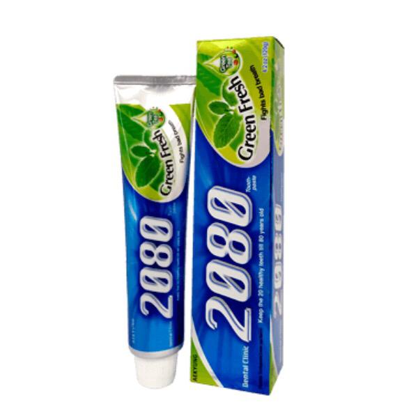 خمیر دندان 2080 مدل Green fresh حجم ۱۲۰ میلی لیتر