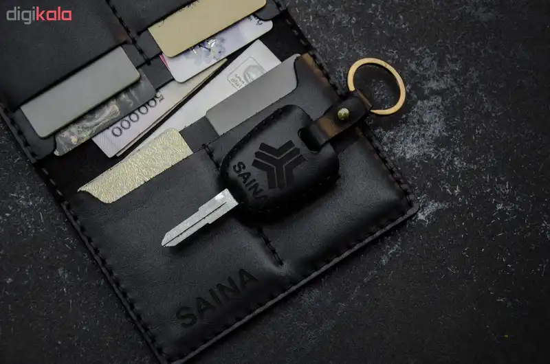 ست هدیه چرمینه اسپرت طرح ساینا کد 81027-B