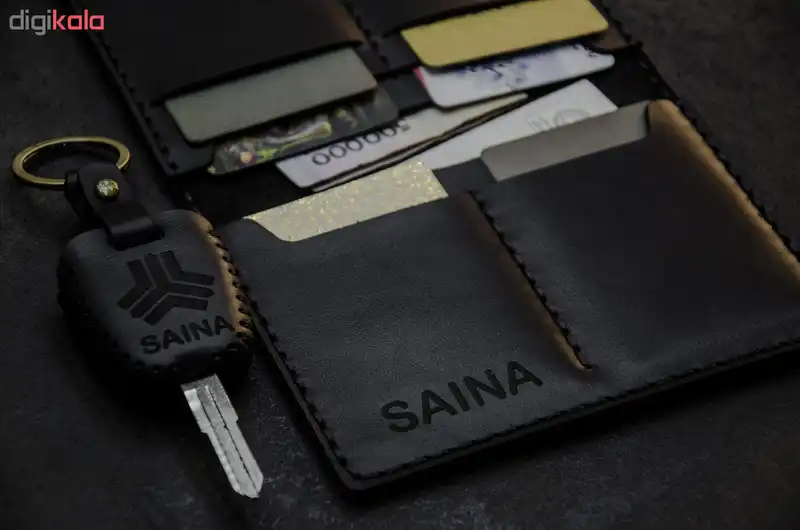 ست هدیه چرمینه اسپرت طرح ساینا کد 81027-B