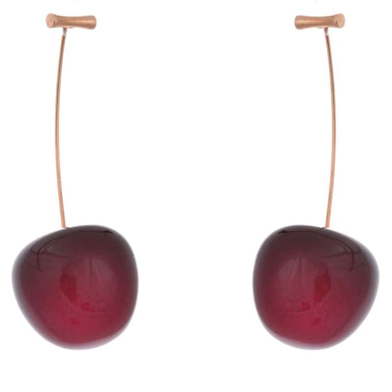 گوشواره زنانه طرح گیلاس کد GO12844 گوشواره زنانه طرح گیلاس کد GO12844