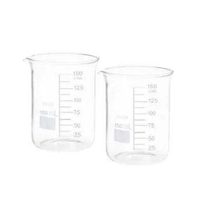 بشر آزمایشگاه مدل beaker ظرفیت 150 میلی لیتر بسته 2 عددی