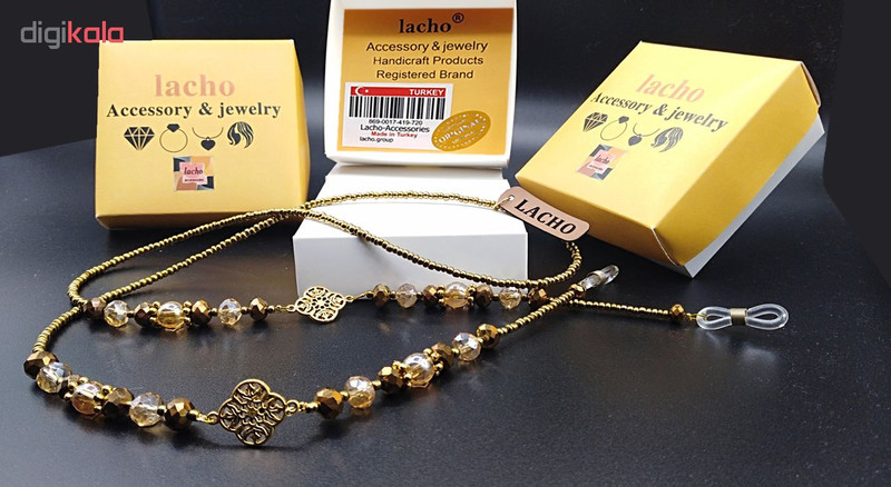 بند عینک لاچو مدل Metal gold 2019