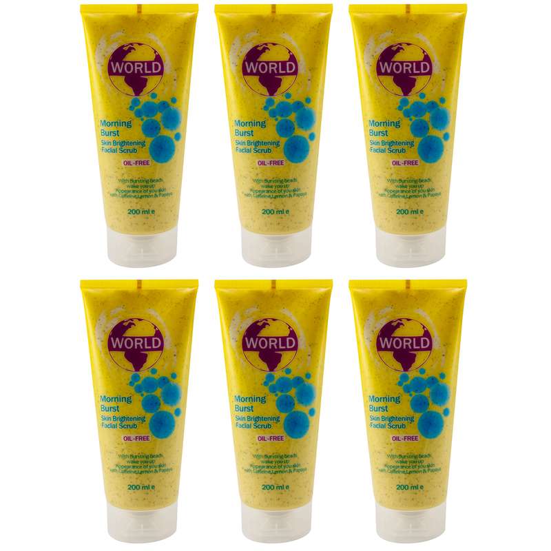 اسکراب سفید کننده ورد کالر مدل Morning Burst حجم 200 میلی لیتر بسته 6 عددی