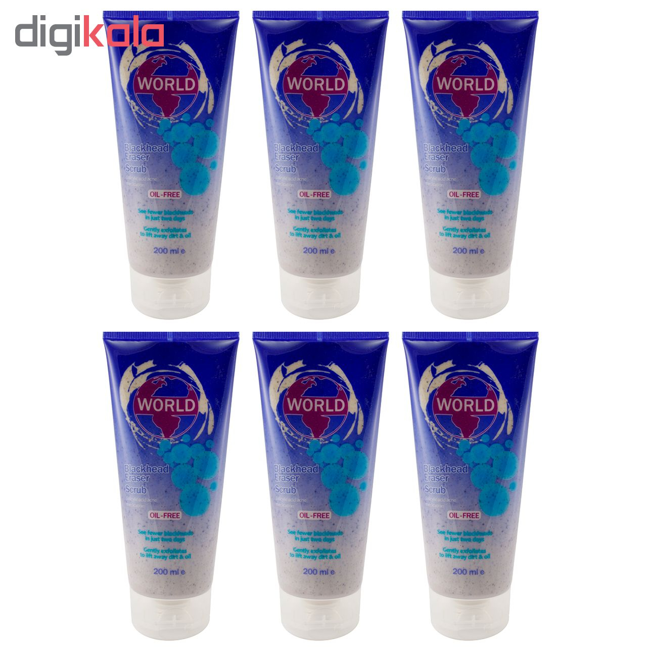 اسکراب لایه بردار پوست ورد کالر مدل Blackhead Eraser حجم 200 بسته 6 عددی