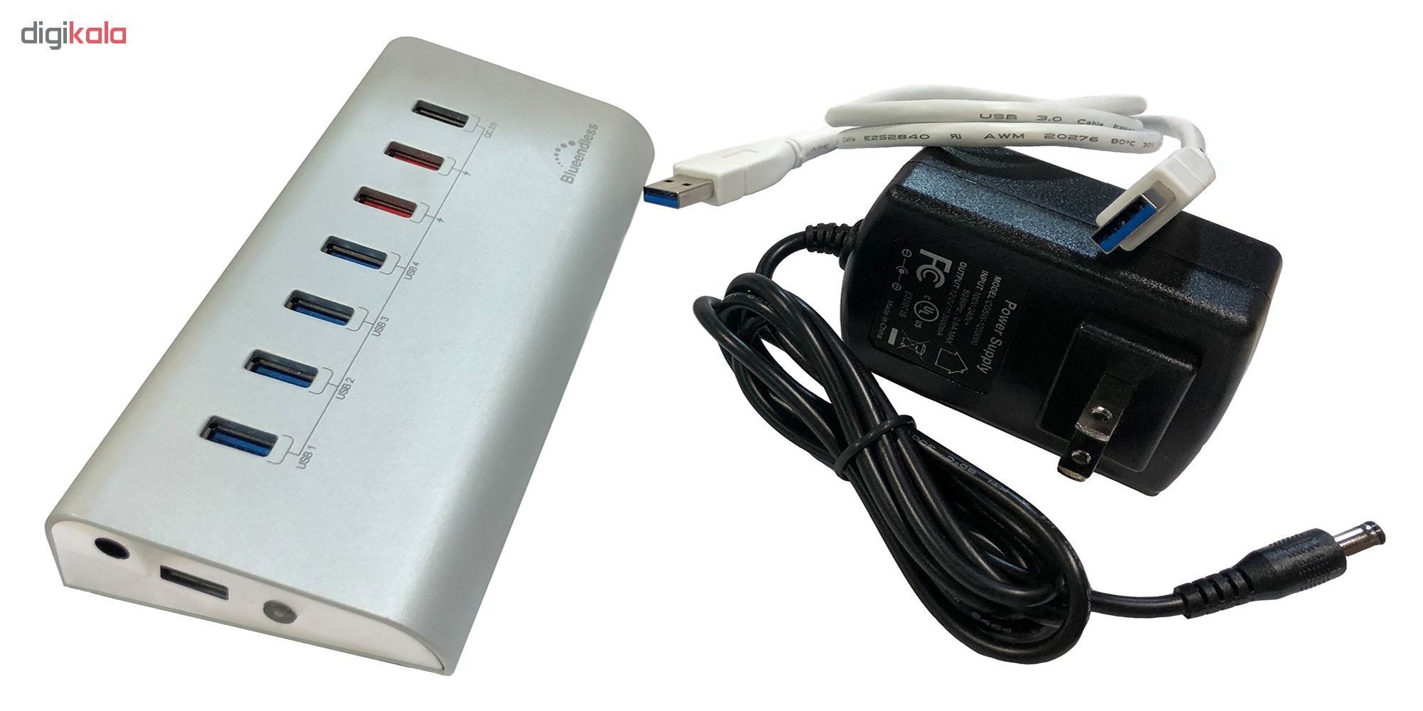 هاب7 پورت USB3.0 بلواندلس مدل H4013U3