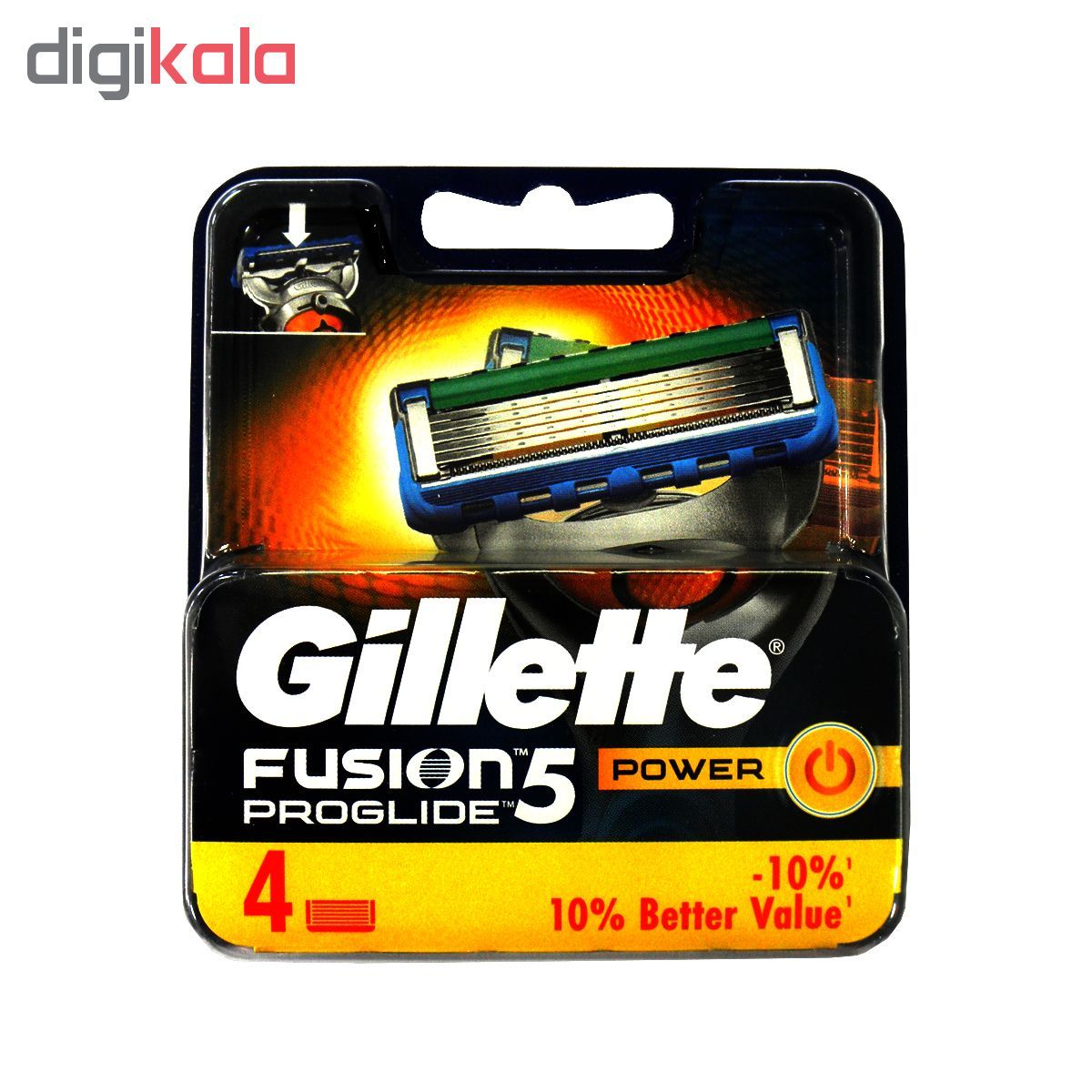 تیغ یدک ژیلت مدل Fusion Proglide Power‏ بسته 4 عددی -  - 2