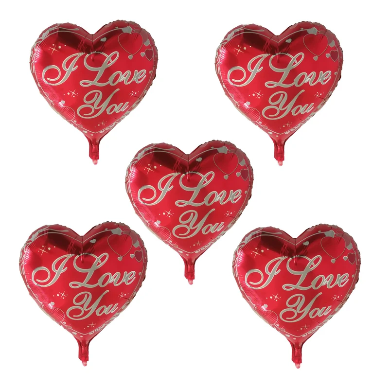 بادکنک فویلی طرح I Love You کد 205 بسته 5 عددی