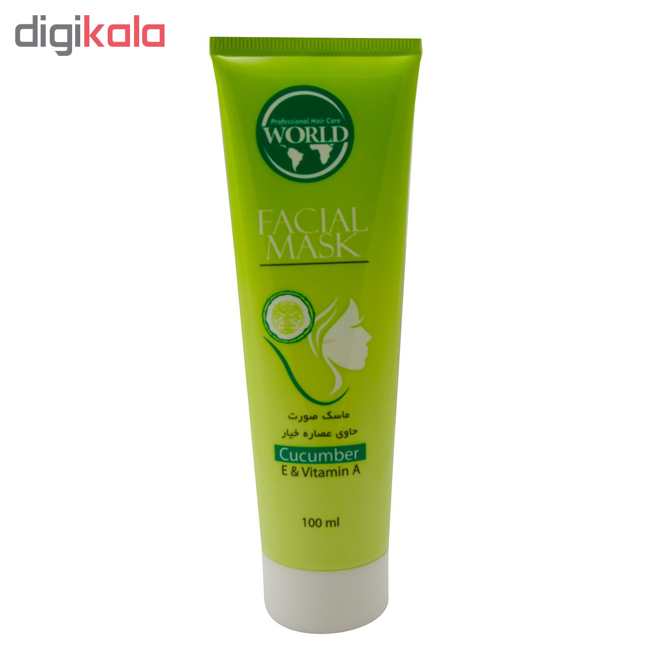ماسک صورت ورد کالر مدل w101 حجم 100 میلی لیتر مجموعه 4 عددی