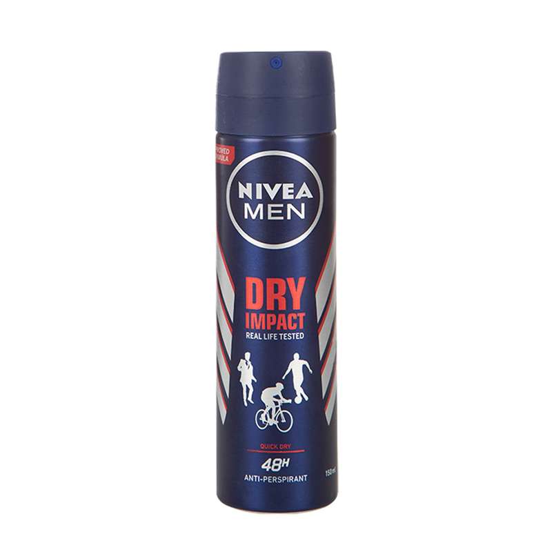 اسپری ضد تعریق مردانه نیوآ مدل Dry Impact Plus حجم 150 میلی لیتر اسپری ضد تعریق مردانه نیوآ مدل Dry Impact Plus حجم 150 میلی لیتر