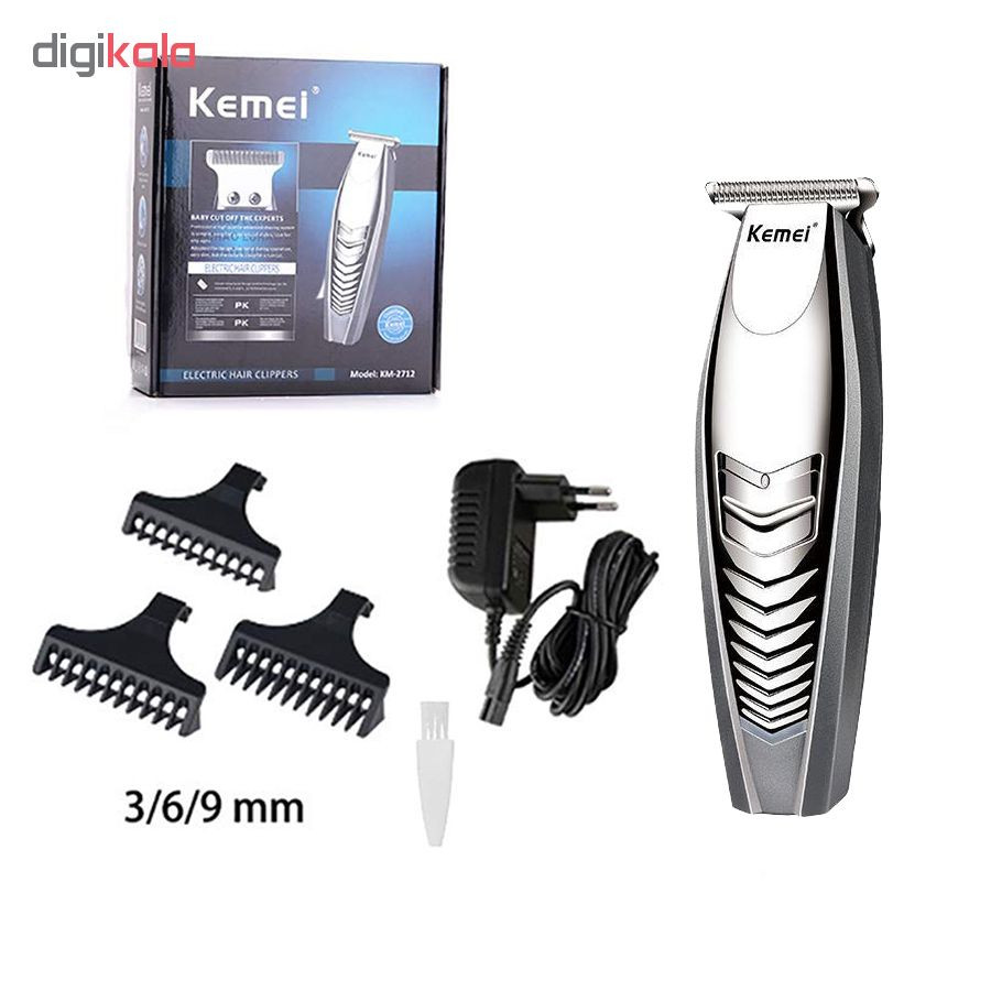 ماشین اصلاح موی صورت کیمی مدل KM-2712 ماشین اصلاح موی صورت کیمی مدل KM-2712