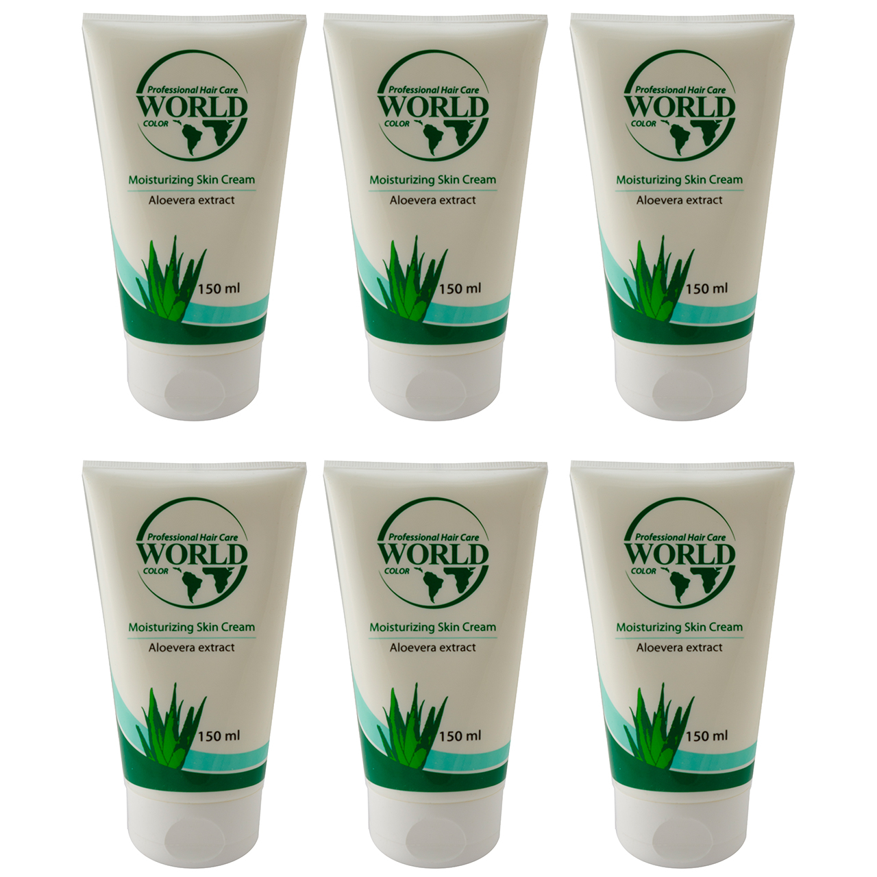 کرم مرطوب کننده ورد کالر مدل Aloevera حجم 150 میلی لیتر مجموعه 6 عددی