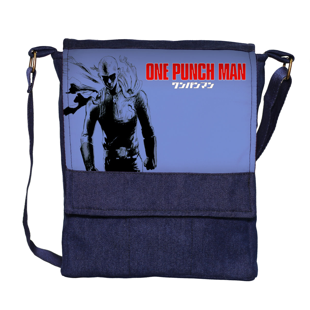 کیف دوشی مردانه گالری چی چاپ طرح one punch man کد 65828