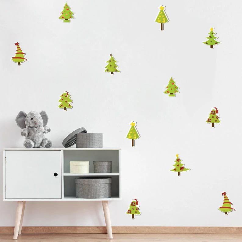 استیکر اتاق کودک مدل christmas بسته 102 عددی