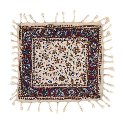 روميزي قلمكار عطريان طرح درهم افشان كد G343 