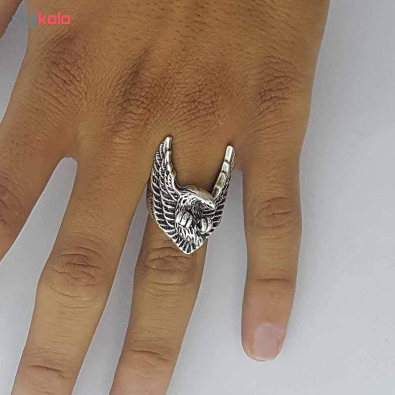 انگشتر مردانه طرح عقاب کد ES 214