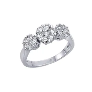 انگشتر نقره زنانه مدل فلاور کد 678