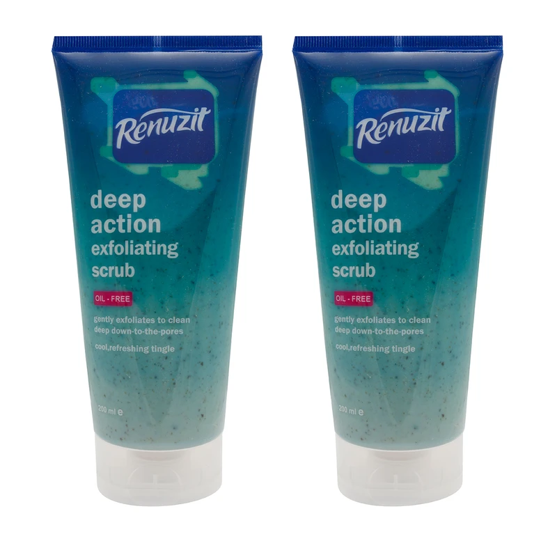 اسکراب لایه بردار رینو زیت مدل Deep action exfolianting حجم 200 میلی لیتر بسته 2 عددی