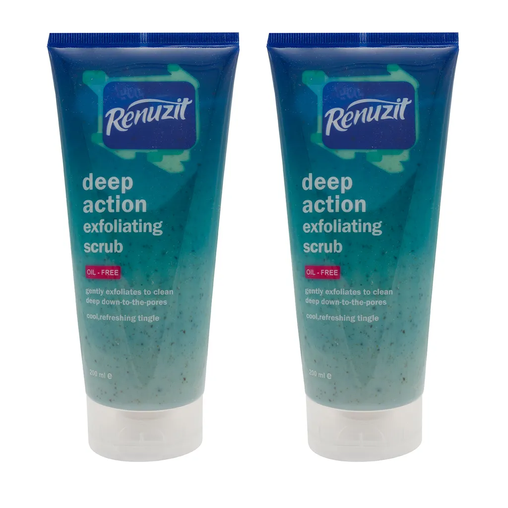 اسکراب لایه بردار رینو زیت مدل Deep action exfolianting حجم 200 میلی لیتر بسته 2 عددی