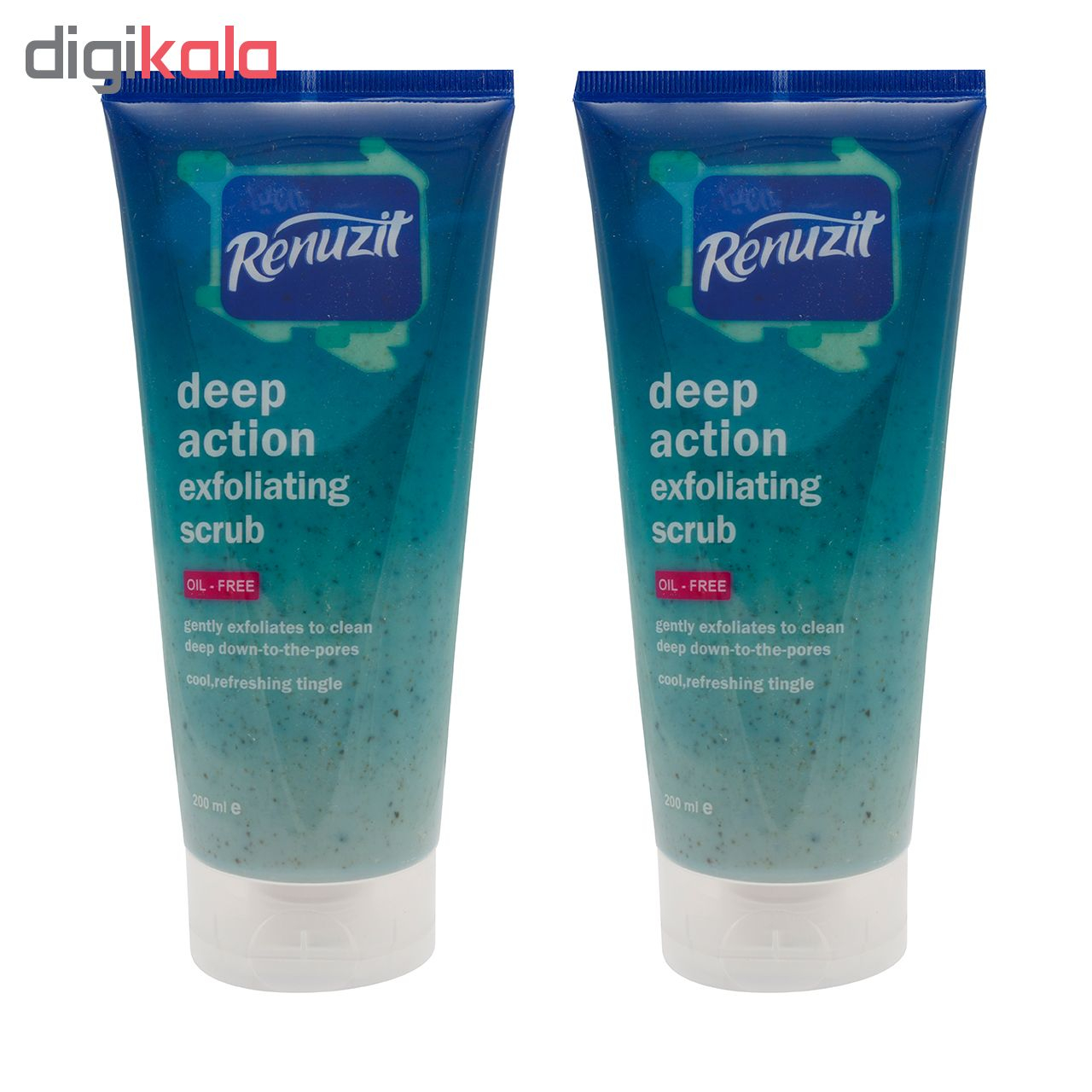 اسکراب لایه بردار رینو زیت مدل Deep action exfolianting حجم 200 میلی لیتر بسته 2 عددی
