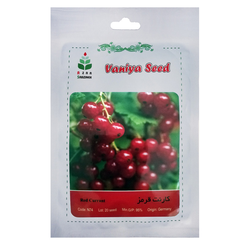 بذر کارنت قرمز آذر سبزینه مدل N74