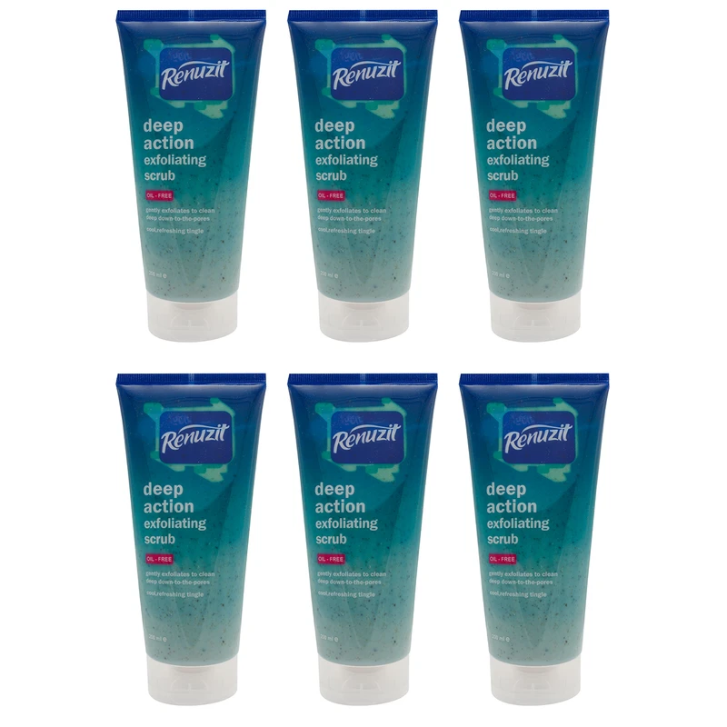 اسکراب لایه بردار رینو زیت مدل Deep action exfolianting حجم 200 میلی لیتر بسته 6 عددی