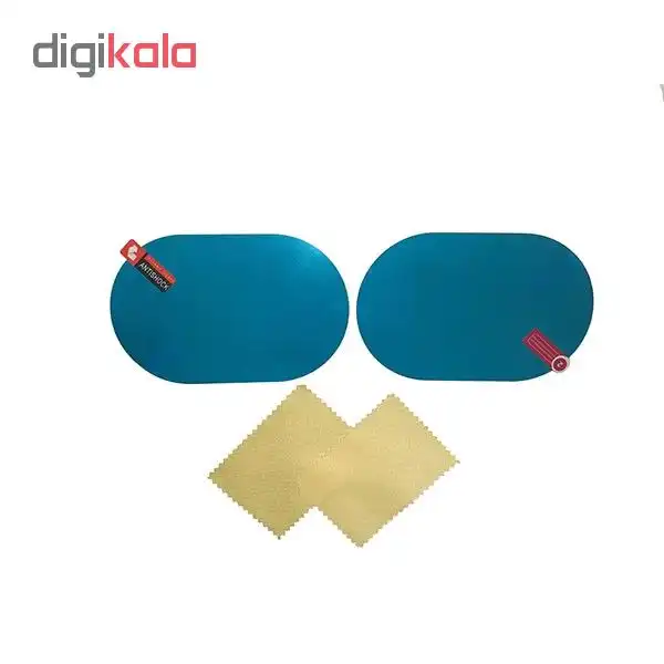 برچسب و محافظ ضد آب شیشه آینه خودرو مدل dan303 بسته دو عددی