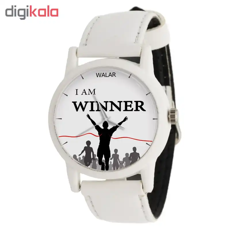 ساعت مچی عقربه ای والار طرح I Am Winner کد LF1591