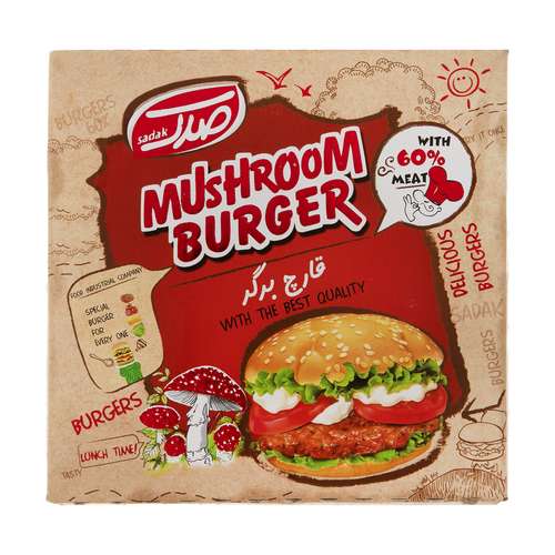قارچ برگر 60 درصد گوشت صدک مقدار 500 گرم