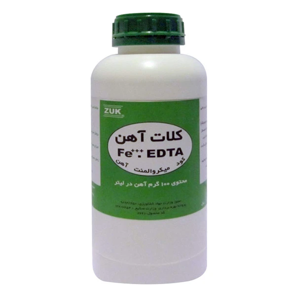 کود محلول کلات آهن زاک کد Z 2661 حجم 1000 میلی لیتر