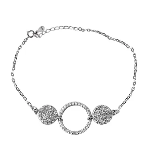 دستبند نقره زنانه مد و کلاس کد 1000480