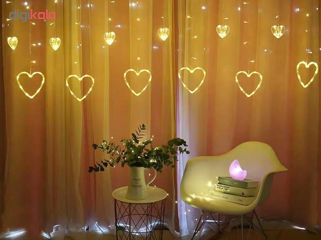 ریسه ال ای دی طرح قلب طول 2.5 متر