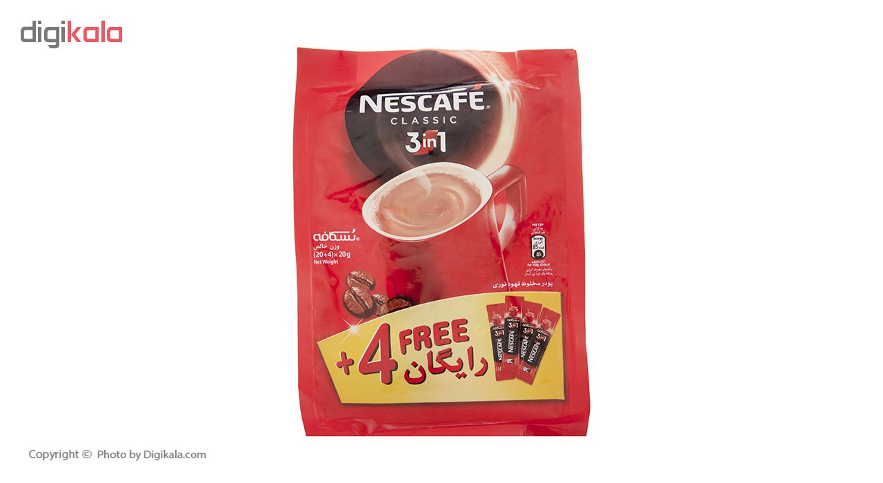 قهوه فوری مخلوط 1 × 3 نسکافه بسته 24 عددی