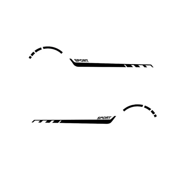 برچسب بدنه خودرو طرح اسپرت کد SL1142 بسته 2 عددی