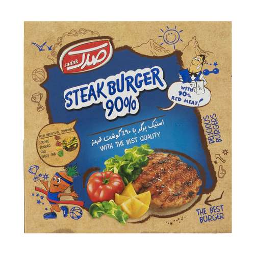 استیک برگر 90 درصد گوشت قرمز صدک - 600 گرم