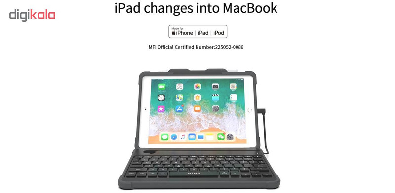 کیبورد ویوو مدل MKB301 مناسب برای تبلت اپل iPad 9.7 inch (2018)