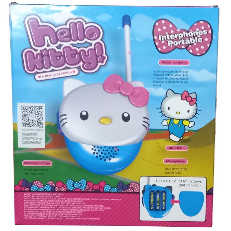 بیسیم اسباب بازی مدل Hello kitty بسته دو عددی