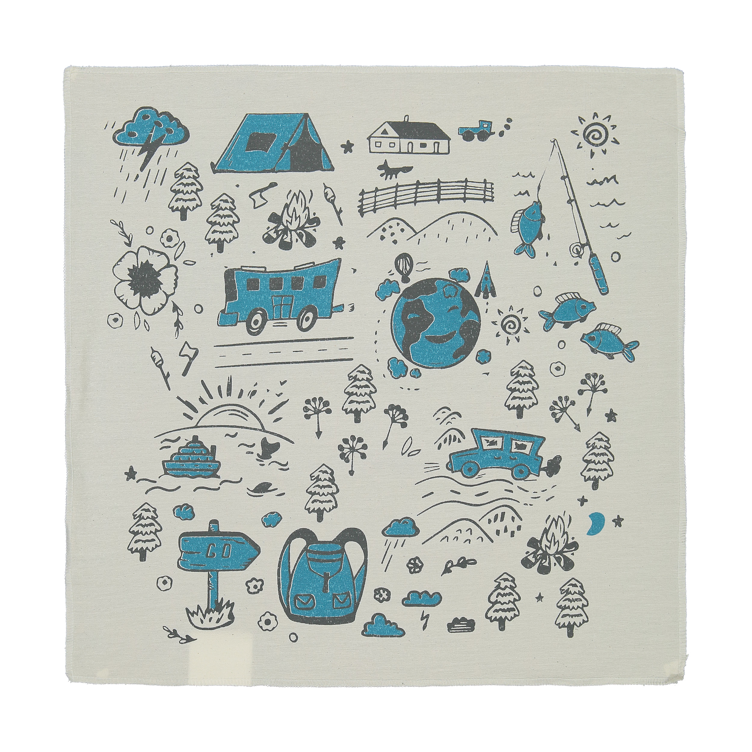 کادوپیچ پارچه‌ای گوشه کد 034