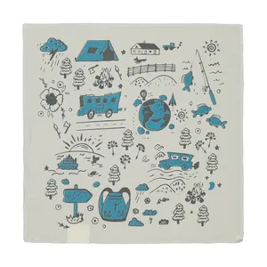 کادوپیچ پارچه‌ای گوشه کد 034