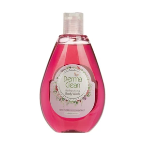 شامپو بدن خوشبو کننده درماکلین حاوی عصاره شکوفه گیلاس حجم 300 میلی لیتر